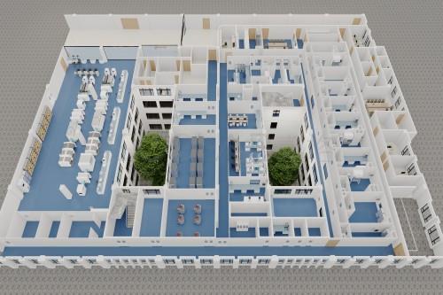 醫學中心實驗室設計效果圖分享、實驗室設計案例SICOLAB